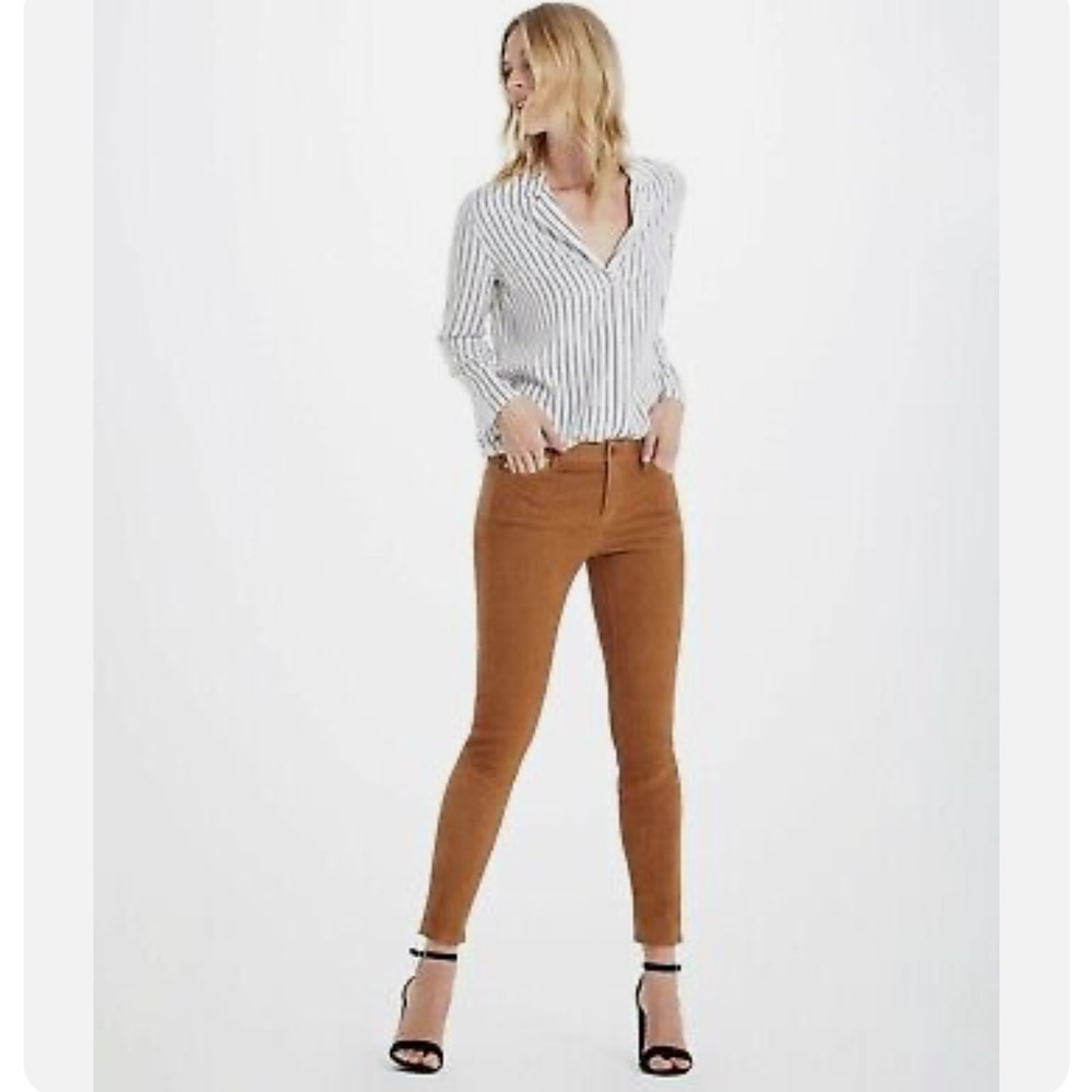 AG Genuine Suede Women Stretch Pant